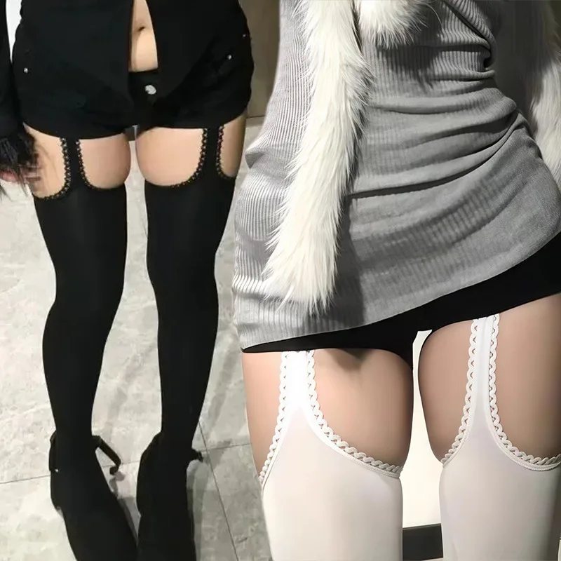 Velvet Vow Suspender Tights